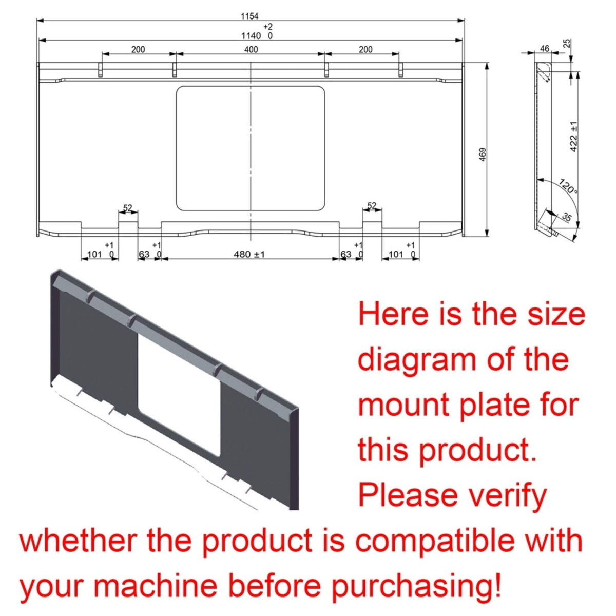 Heavy-Duty Rotary Rock Picker Skid Steer Attachment with 30-Inch Drum