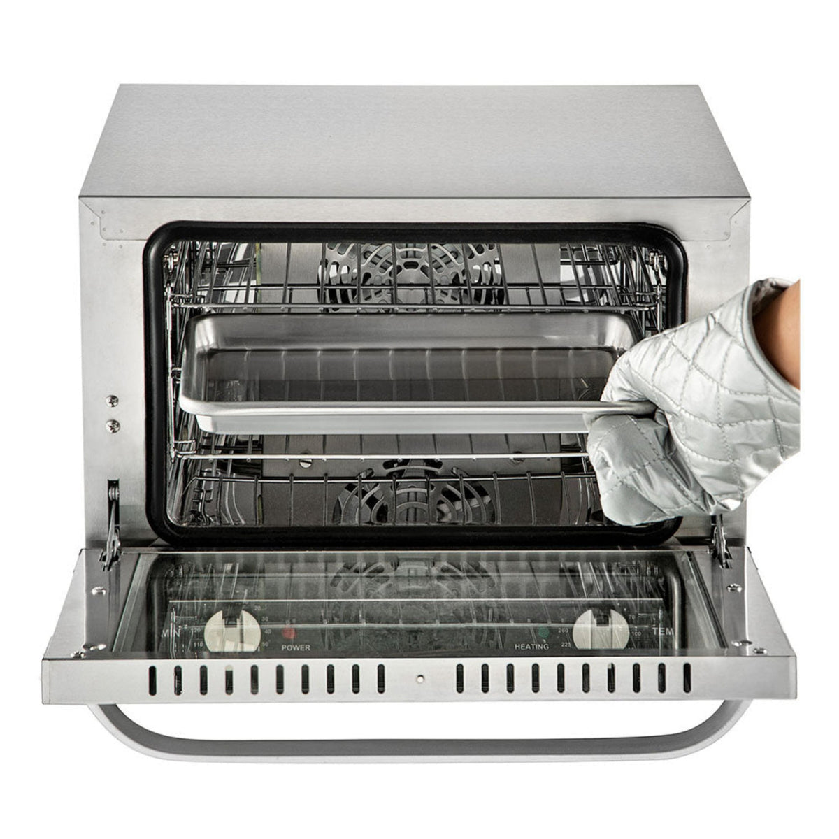 Heavy-Duty Commercial Stainless Steel Countertop Convection Toaster Oven