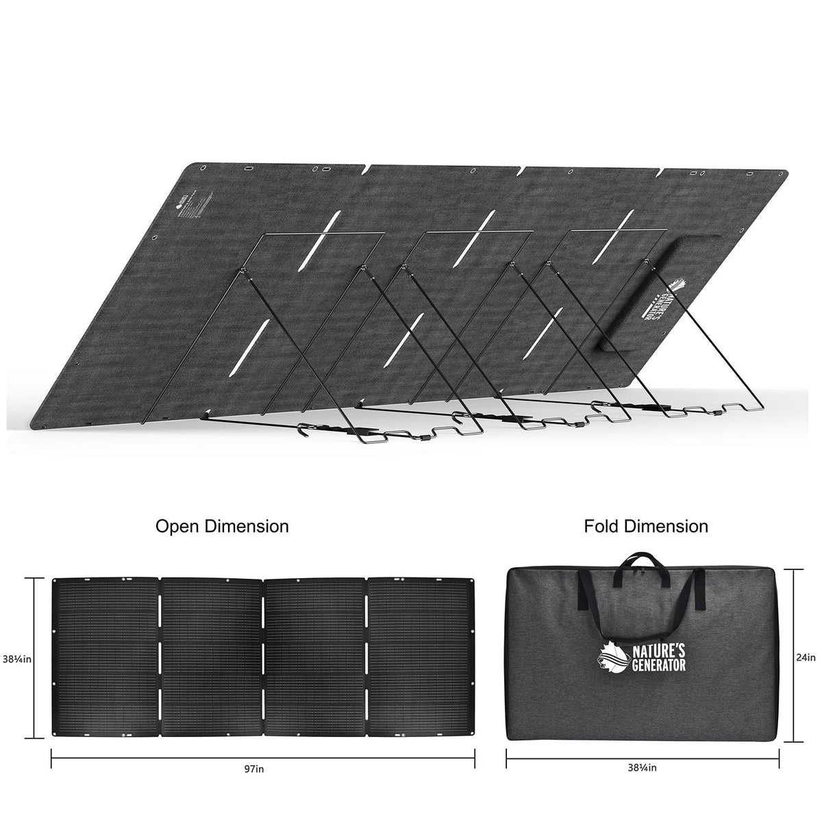 Nature's Generator Lithium 6000 with Solar Panel