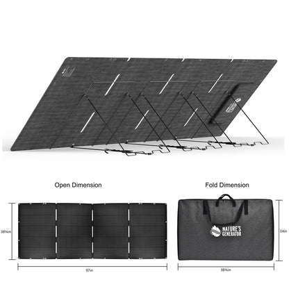 Nature's Generator Lithium 6000 with Solar Panel