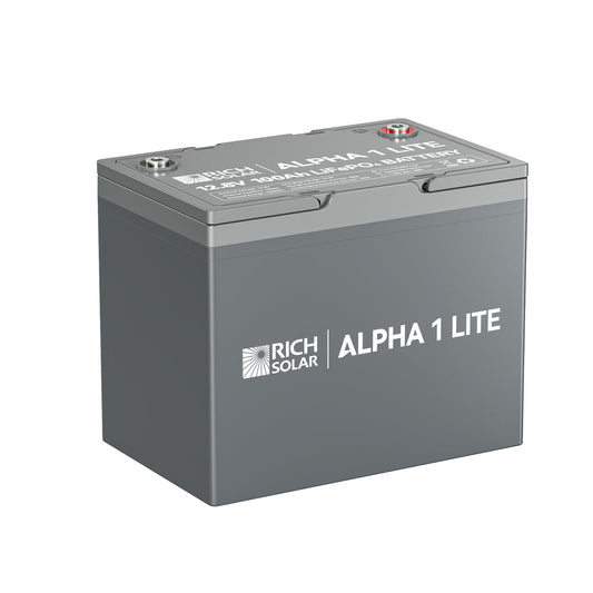 Rich Solar ALPHA 1 LITE | 12V 100Ah LiFePO4 Battery