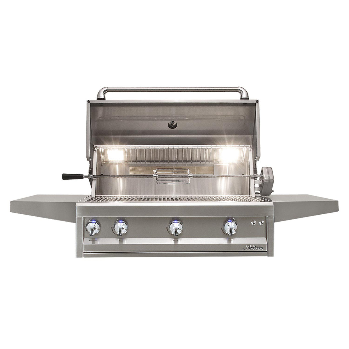 Artisan Professional 36-Inch 3-Burner Freestanding Propane Gas Grill With Rotisserie - ARTP-36C-LP