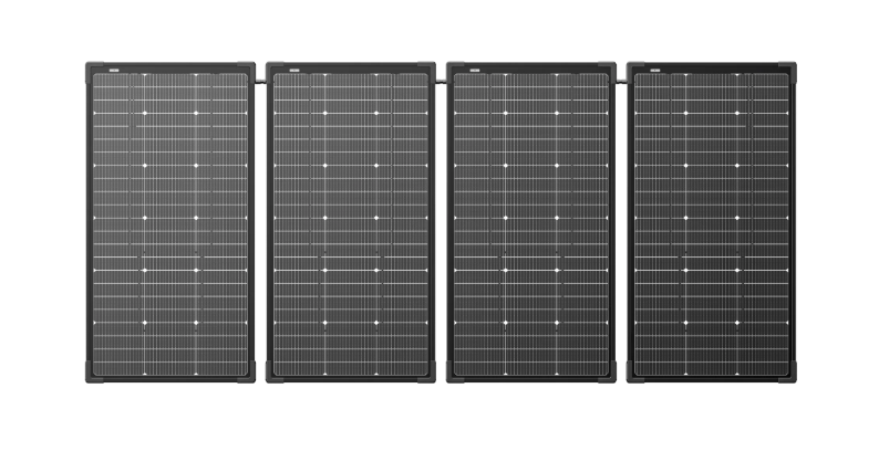 EcoFlow 125W Bifacial Modular Solar Panel (500W, 4-piece kit)