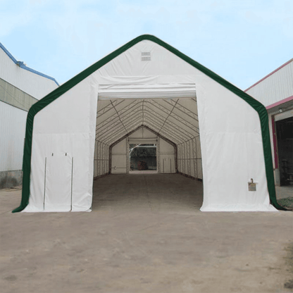 W 30FT x L 80FT x H 20FT Double Truss Storage Shelter