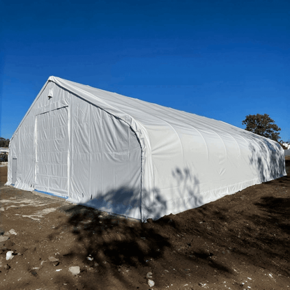 W 70FT x L 120FT x H 28FT Double Truss Storage Shelter