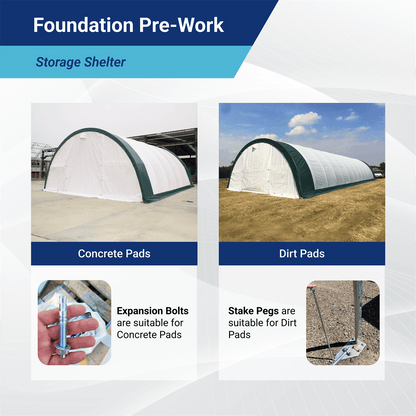 W 30FT x L 65FT x H 15FT Single Truss Arch Storage Shelter