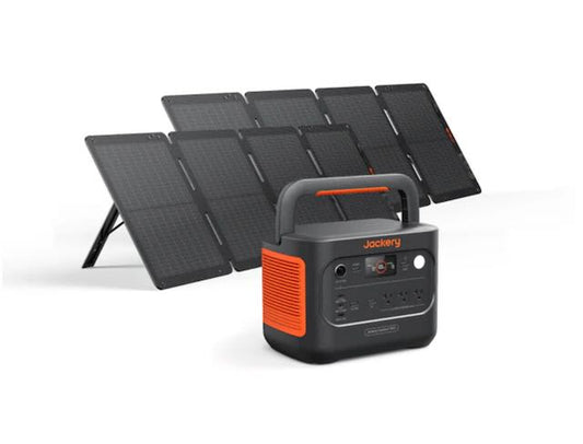 Jackery Explorer 1500 v2 Portable Power Station + 2 x SolarSaga 100W Air