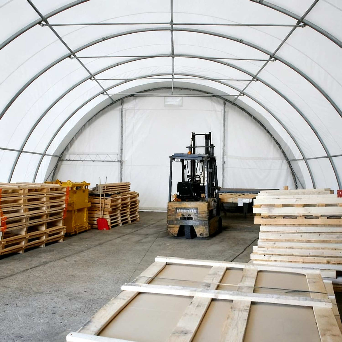 W 40FT x L 80FT x H 20FT Single Truss Arch Storage Shelter