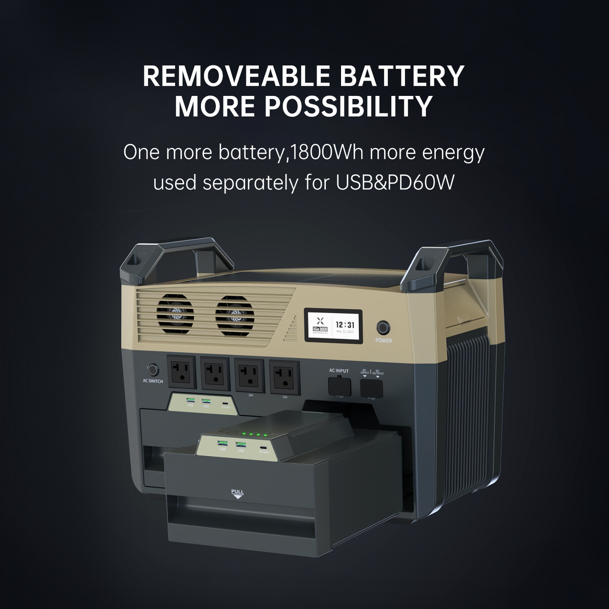 Foxtheon iGo3600 Power Station 3600WH/2500W