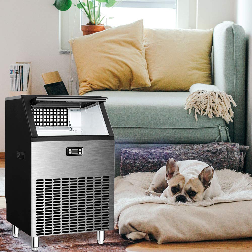 Commercial Ice Maker Ice Maker 265lbs 24HR 55lbs Heavy Duty