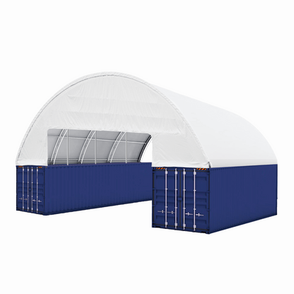 60FT x 40FT x 20FT Double Truss Container Canopy Shelter