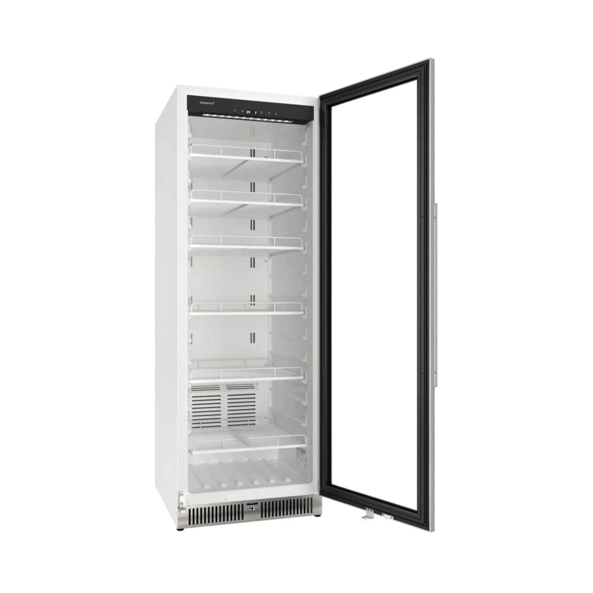 Edgestar 13.7 Cubic Feet Commercial Beverage Merchandiser With Temperature Alarm Reversible Door 24"