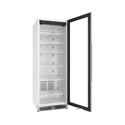 Edgestar 13.7 Cubic Feet Commercial Beverage Merchandiser With Temperature Alarm Reversible Door 24"