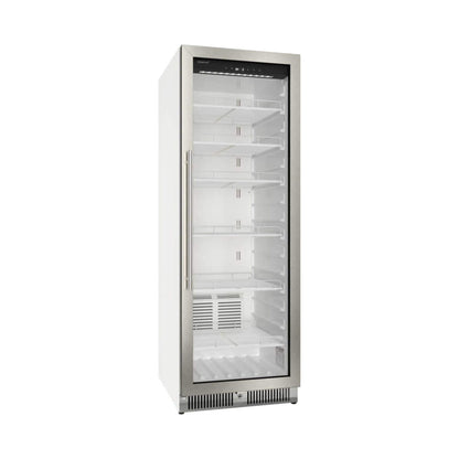 Edgestar 13.7 Cubic Feet Commercial Beverage Merchandiser With Temperature Alarm Reversible Door 24"