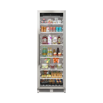 Edgestar 13.7 Cubic Feet Commercial Beverage Merchandiser With Temperature Alarm Reversible Door 24"