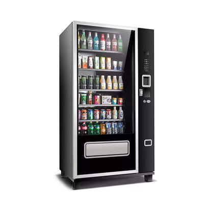 Epx Large 6FT Snacks And Drinks Combo Vending Machine With Dual Zone Refrigeration And Bill Acceptor