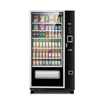 Epx Large 6FT Snacks And Drinks Combo Vending Machine With Dual Zone Refrigeration And Bill Acceptor