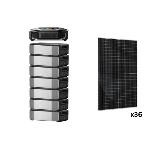 36 Rich Solar MEGA 590 BIFACIAL Solar Panel + EcoFlow DELTA Pro Ultra X Power Station (7 batteries)+ Ecoflow DELTA Pro Ultra X Inverter Bundle