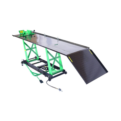 Heavy-Duty 1000LBS Air Hydraulic Motorcycle ATV Lift Jack Table