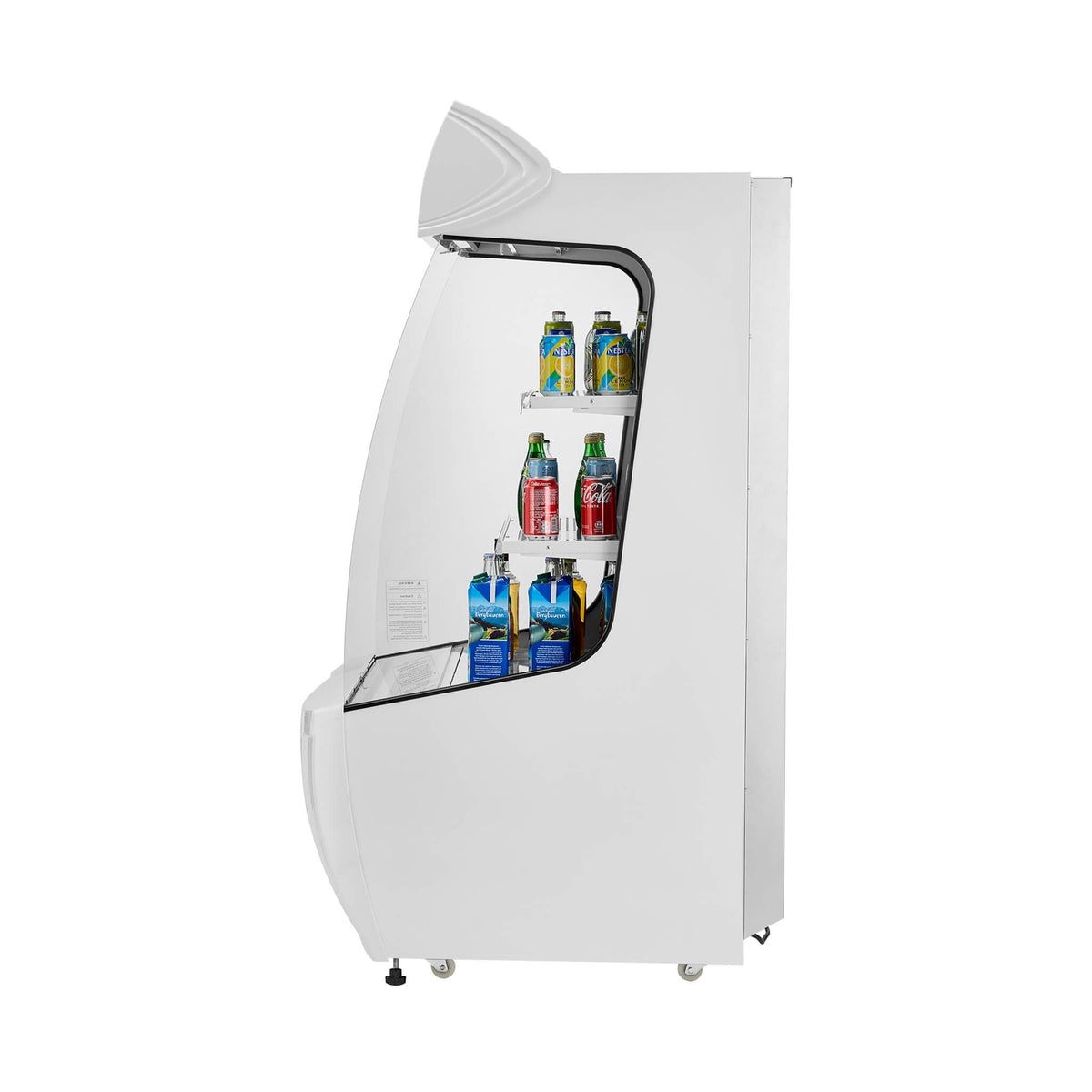 Heavy-Duty 12 Cu.Ft 2-Tier Open-Air Industrial Display Merchandiser Cooler