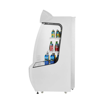 Heavy-Duty 12 Cu.Ft 2-Tier Open-Air Industrial Display Merchandiser Cooler