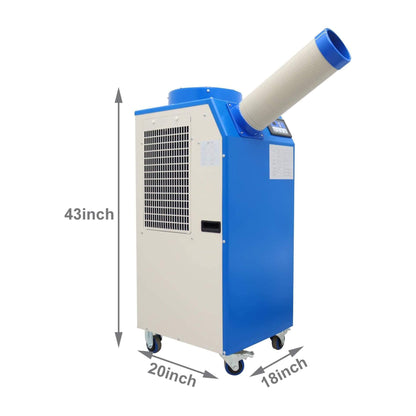 Heavy-Duty 220V Portable 11K BTU Outdoor Industrial Spot Cooler Air Conditioner