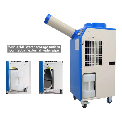 Heavy-Duty 220V Portable 11K BTU Outdoor Industrial Spot Cooler Air Conditioner