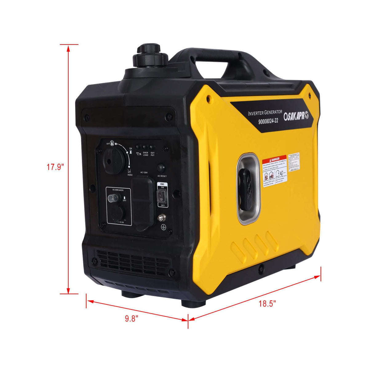 Heavy-Duty 79CC Ultra Quiet 2000W Inverter Portable Gas Generator