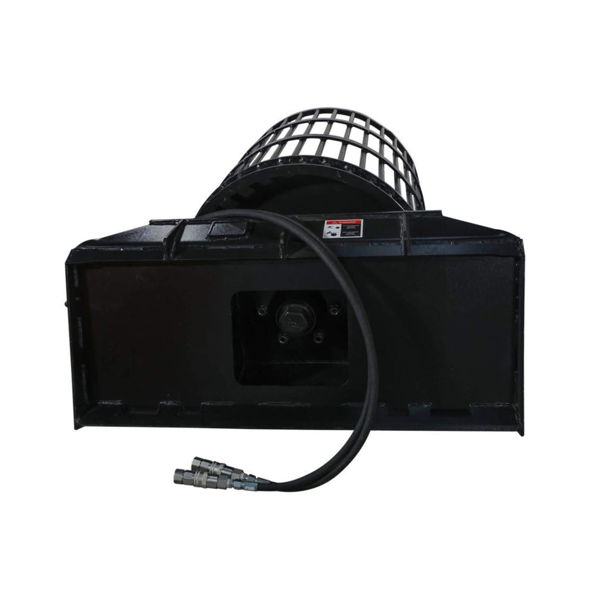 Heavy-Duty Rotary Rock Picker Skid Steer Attachment with 30-Inch Drum