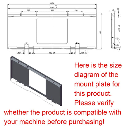 Heavy-Duty Skid Steer Auger Drive Attachment with 12-Inch Post Hole Bit
