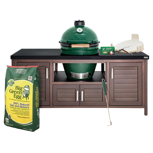 Large Big Green Egg + 72in Modern Farmhouse Table Package