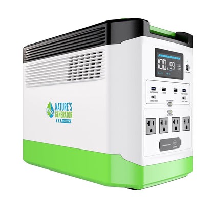Nature's Generator Lithium 1800 Solar Generator and Transfer Switch