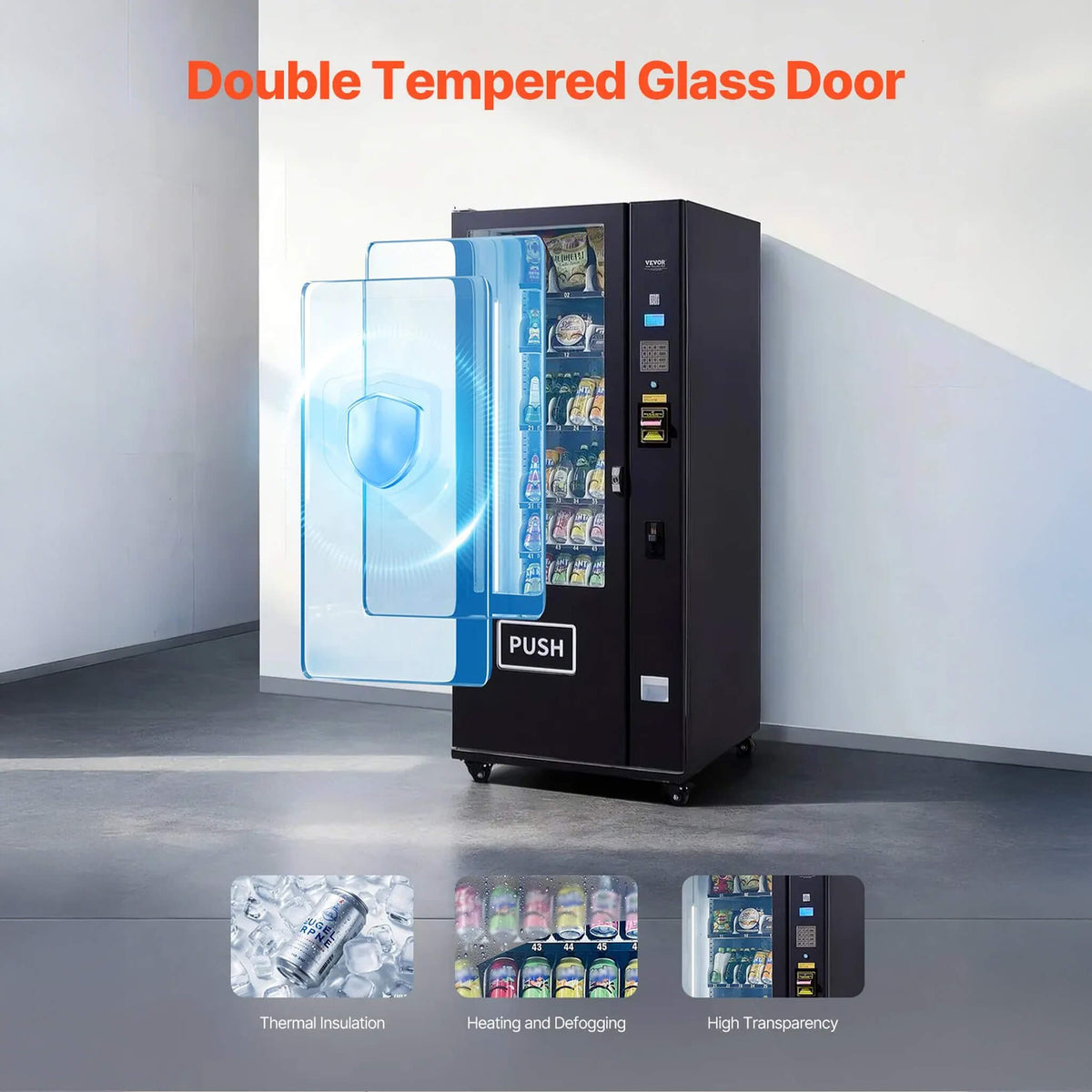 Premium 36-Slot Combo Vending Machine With ICT Bill And Coin Acceptor
