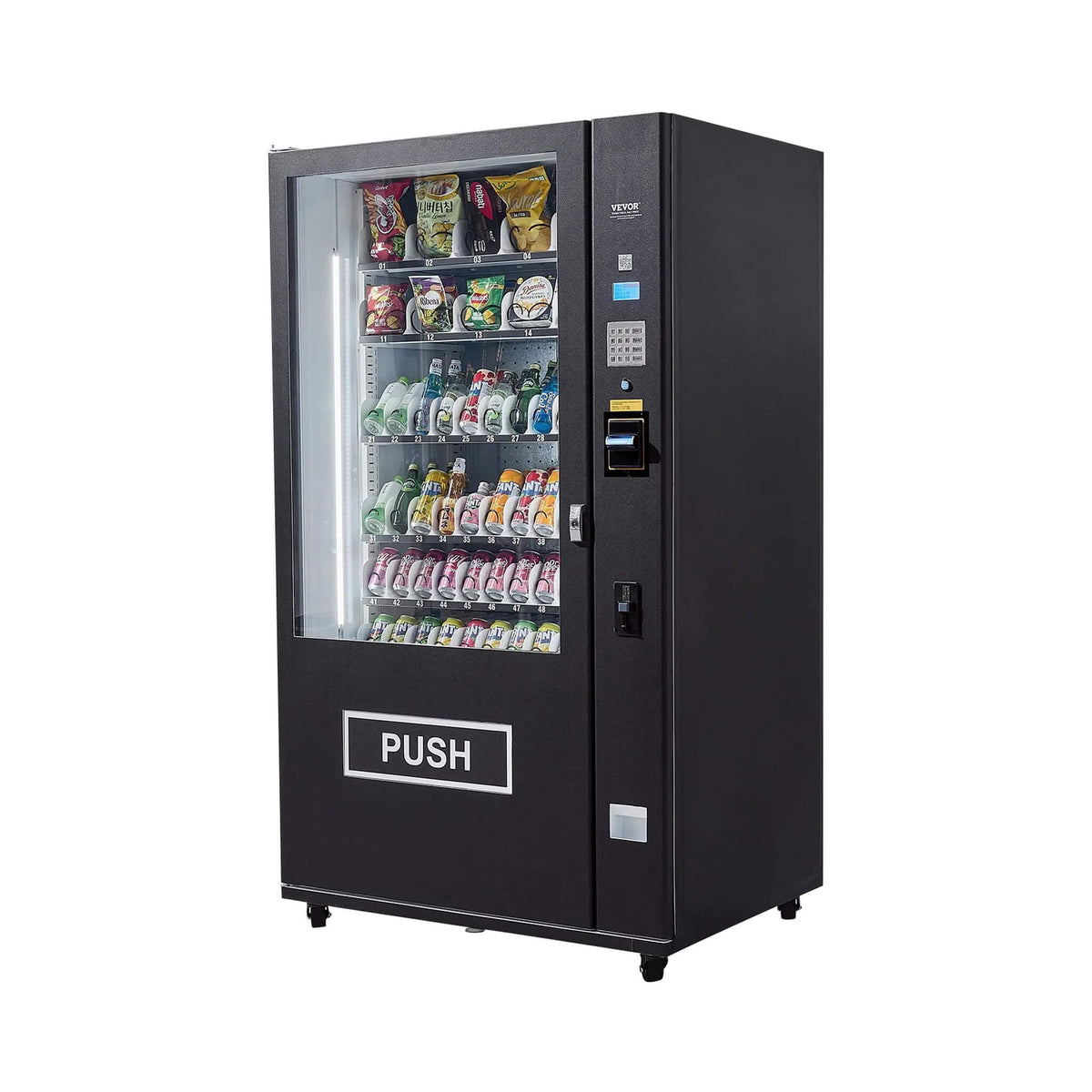Premium 60-Slot Combo Vending Machine With ICT Bill And Coin Acceptor